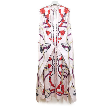 Hermes Sleeveless Dress 36 Silk 2018ss Pink