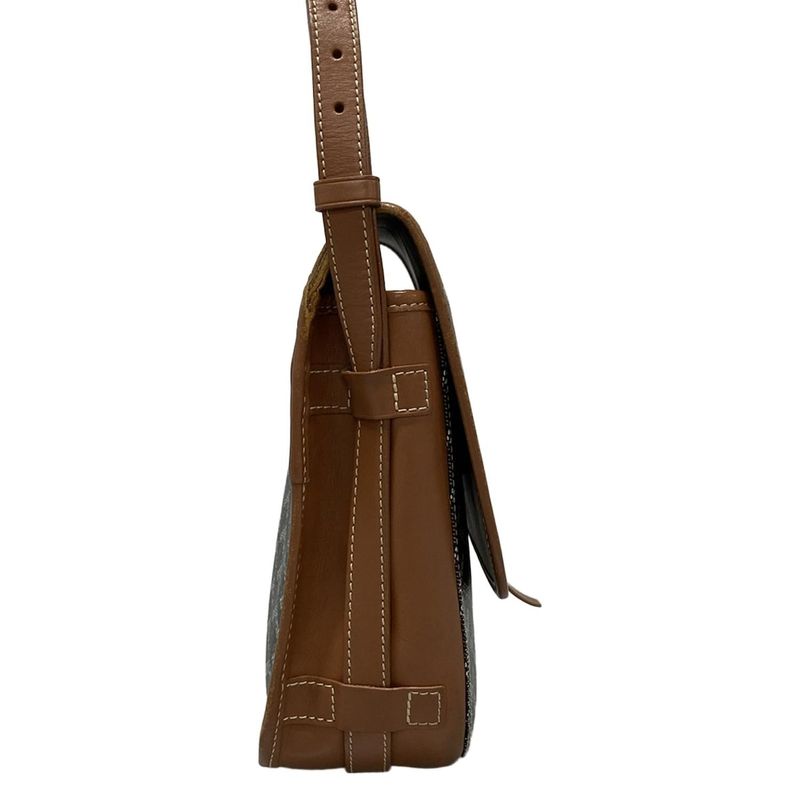 Goyard Shoulder Bag Belvedere 2mm (008in) Black And Brown Leather