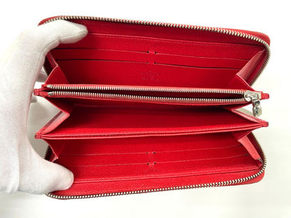 Louis Vuitton Epi Zippy Wallet Round Zip Wallet Long Wallet M61859 Coclico Red