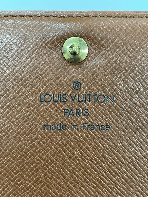 Louis Vuitton Monogram Porte Monet Vieux Trésor M61730 Foldable Wallet L-shaped