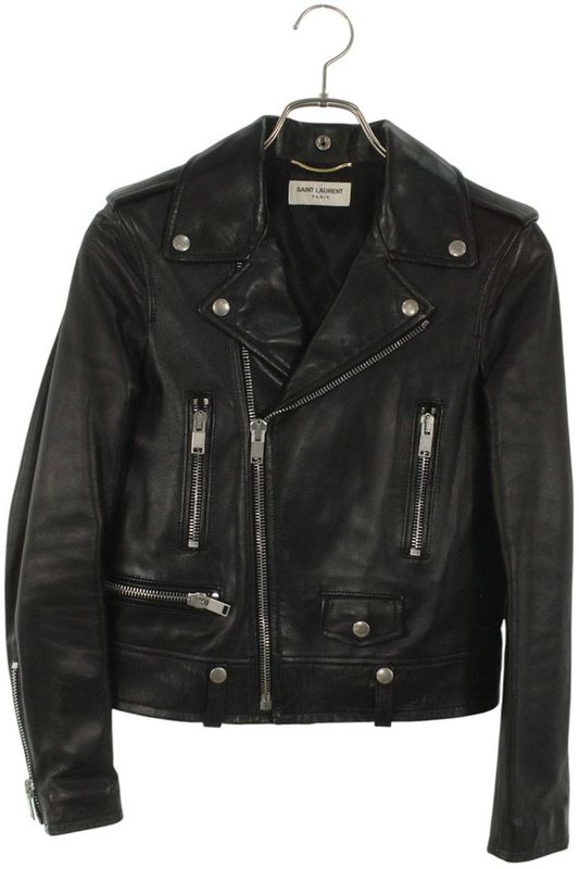 Saint Laurent Paris 369615 Y5ja2 Classic Motorcycle Rider Scuff The Jacket