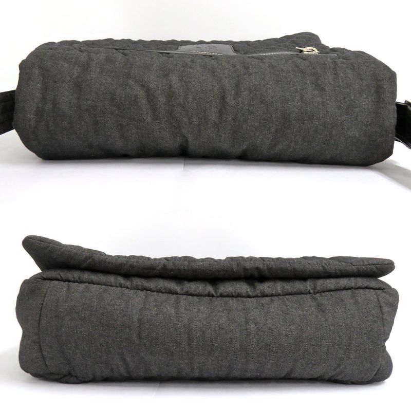 Chanel Cocococoon Messenger Bag No 14 Cotton Shoulder Bag Denim Black