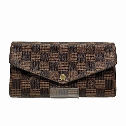 Louis Vuitton Damier Portefeuille Sarah N63209 Long Wallet Unisex
