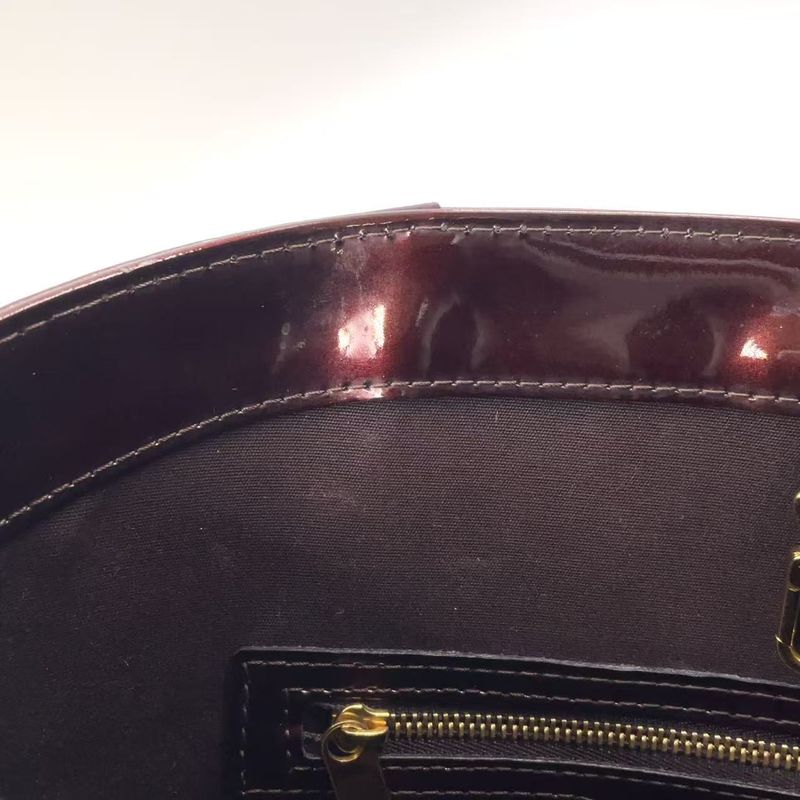 Louis Vuitton Vernis Avalon GM Enamel Bordeaux Tote Bag Gold M91566