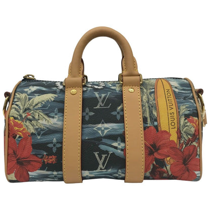 Louis Vuitton Keepall Bandouliere 25 Surfing Monogram M25440 Navy Blue