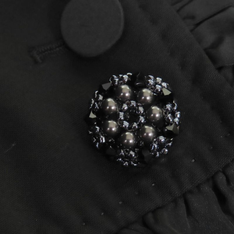 Louis Vuitton 09SS Wool Silk Blend Lined Monogram Mini Ruffle Design Jacket