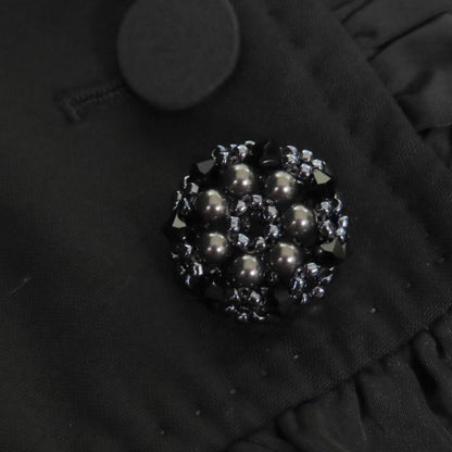 Louis Vuitton 09SS Wool Silk Blend Lined Monogram Mini Ruffle Design Jacket