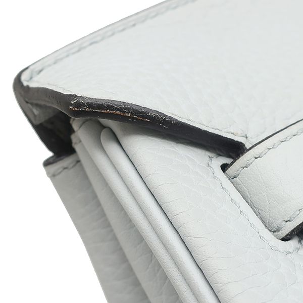 Hermes Handbag Birkin 35 Togo Blue Pale Gold Hardware Light Blue C Engraved