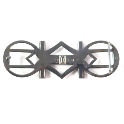 Hermes Touareg Hand Engraved Design Chrome Color Leather Use Belt Buckle Sv925