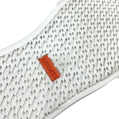 Hermes Day Sneakers Shoes Kelly Hardware Suede Mouton Boa Brown