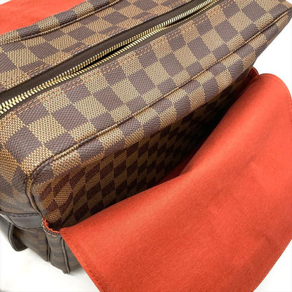 Louis Vuitton Naviglio Shoulder Bag Damier Ebène N45255 Brown Gold Hardware