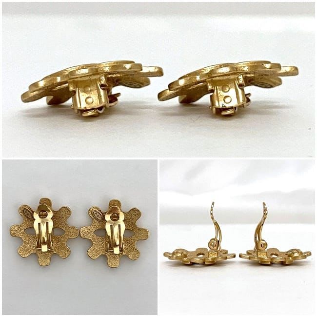 Chanel Earrings Gold Coco Mark GP