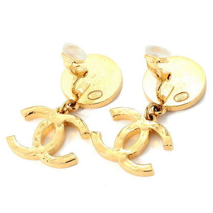 Chanel Earrings Drop Earrings Gold