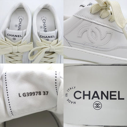 Chanel Coco Mark Sneakers - Gg39978 24P Size 37 Approx 23.5cm (9.25in)