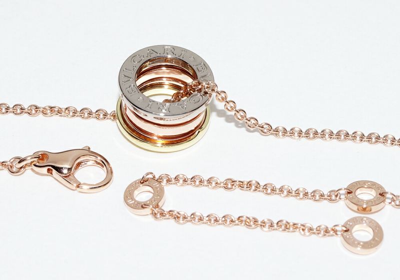 Bulgari Pendant Necklace Bzero1 18K Yellow Gold 18K White Gold 18K Pink Gold