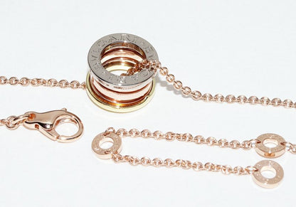Bulgari Pendant Necklace Bzero1 18K Yellow Gold 18K White Gold 18K Pink Gold