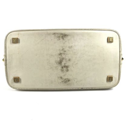 Louis Vuitton Handbag Lockit MM Lockit MM M91874 Suhari Leather Bronze White