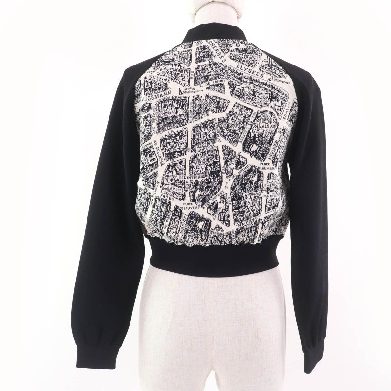 Christian DIOR 23AW 324v50am505 Plan De Paris Cropped Raglan Sleeve Bomber