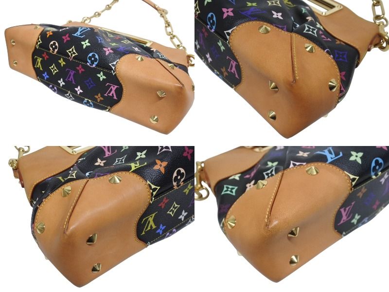 Louis Vuitton Shoulder Bag Judy MM Noir Takashi Murakami Monogram Multicolor — view 7