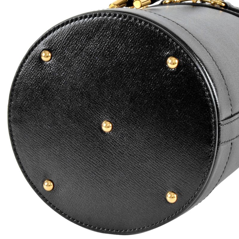 Gucci Horsebit 1955 Handbag 2WAY Leather 637115 Black Bucket Bag Shoulder Bag