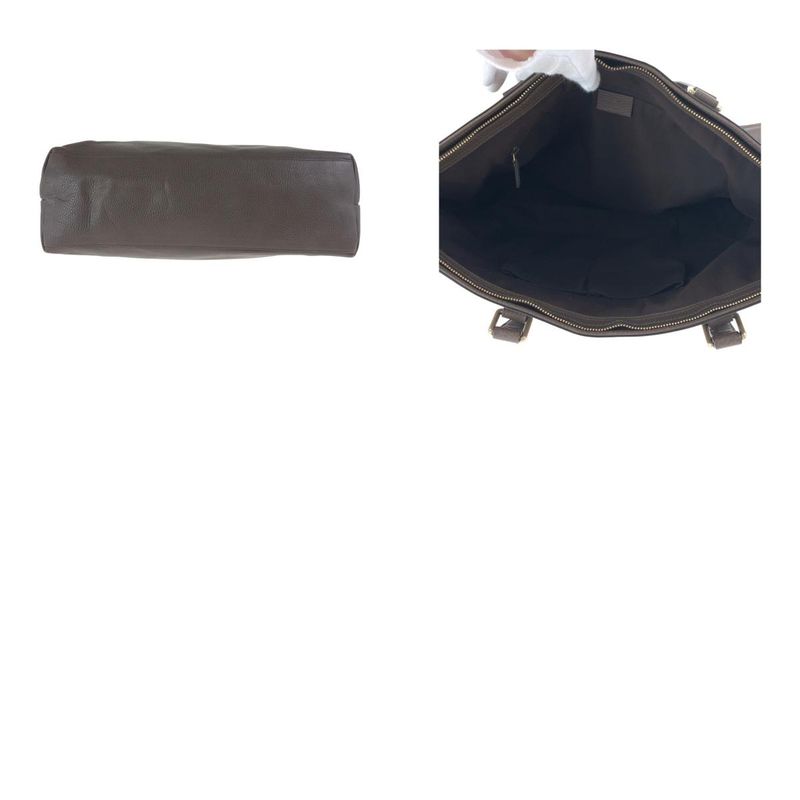 Gucci Bamboo Brown Gold Hardware Leather 365345 Tote Bag Shoulder Bag Women