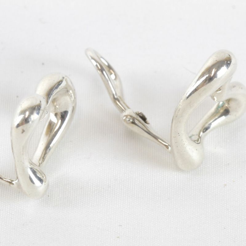 925 Silver Tiffany & Co Open Heart 107g Accessories Earring