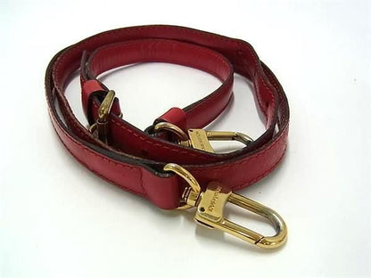 Louis Vuitton Leather Shoulder Strap For Bag Crossbody Shoulder Women Men Red
