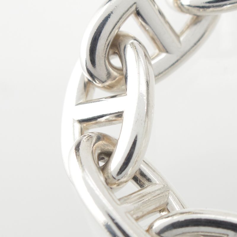Hermes Chaine D'ancre TGM 12 Pieces Bracelet Accessories Ag925 Silver 1126g