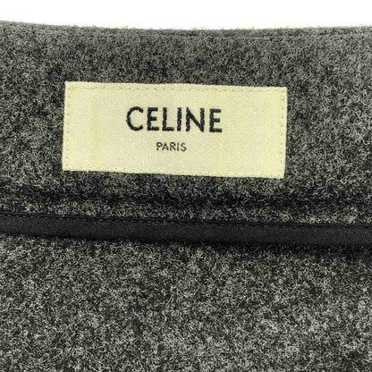 Celine Wool Wrap Skirt - 36 - Grey - Women's