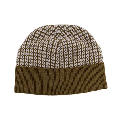 Hermes Knit Hat Beanie Brown Pink M Size Cashmere Hat Cap Women's