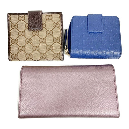 Gucci Wallet Set of Three 366049 Foldable Wallets with Box