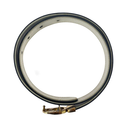 Gucci Vintage Interlocking Old Gucci 70cm (2756in)28" Navy 037 084 0054 Belt