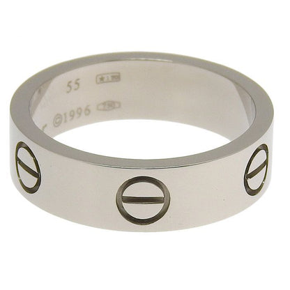 Cartier Love Ring Classic Model 18K White Gold 750 White Gold #55 Equivalent To