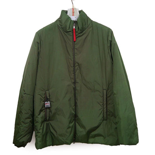Prada Nylon Jacket Sgv293 Khaki Green Cotton Coat