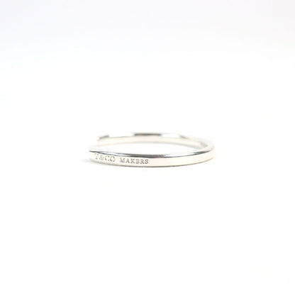 Tiffany & Co Makers' Narrow Ag925 Logo Engraved Bangle Silver Weight 16.06g