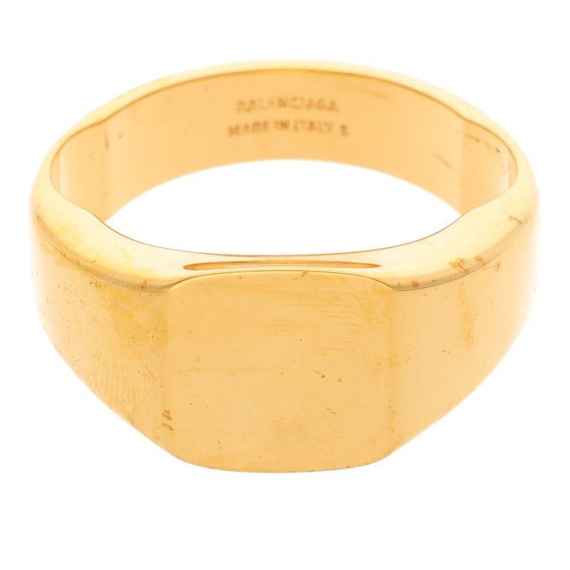 Balenciaga Double Finger Indentation Ring Men's S