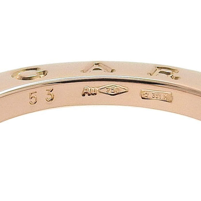 Bvlgari Bulgari B-zero1 4 Band Ring 18K Pink Gold CE 750 Pink Gold Ceramic #53