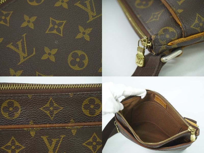 Authentic Louis Vuitton LV Pochette Valmy Monogram Shoulder Bag Pochette Brown