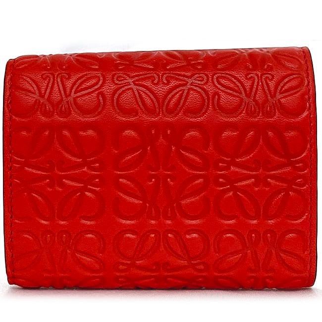Loewe Trifold Wallet Red Anagram 107.55 S26