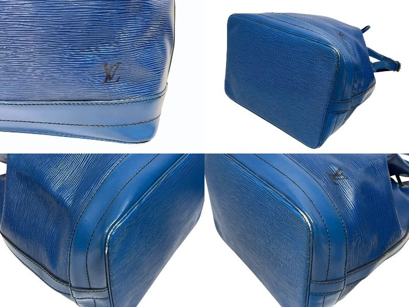 Louis Vuitton Shoulder Bag Epi Noe Blue Gold — view 7