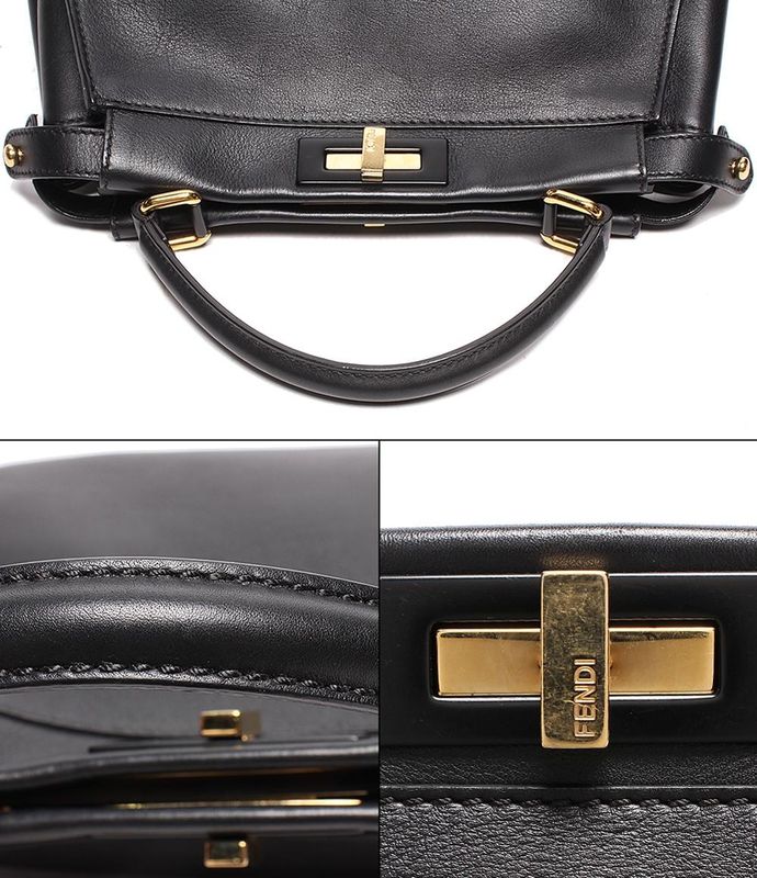 Fendi Leather Handbag Gold Hardware 8bn2903znf0kur Women Fendi