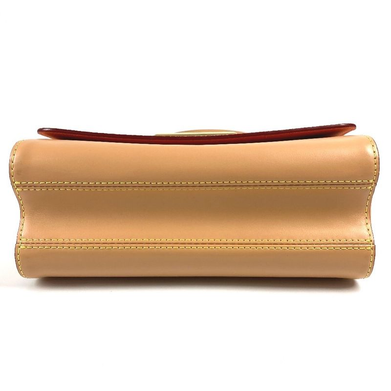 Louis Vuitton Shoulder Bag Sac Twist MM M44460 Monogram Canvas Bronze White