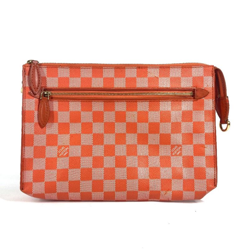 Louis Vuitton Shoulder Bag Module N41312 Damier Canvas Pimon Orange