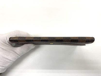 Louis Vuitton Damier Pochette Portmonnais Cles Di Long Wallet N61725 Brown Made