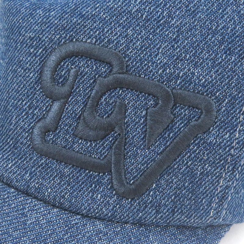 Louis Vuitton 2022 M7009l LV Logo Embroidery Baseball Cap Indigo Blue Made In