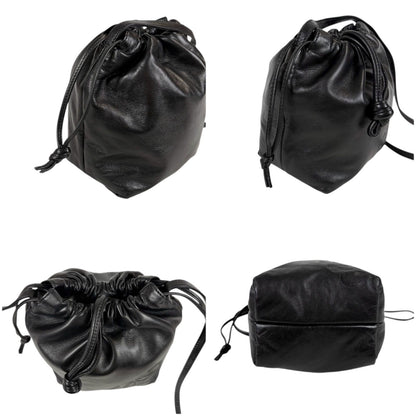 Loewe Drawstring Mini Shoulder Bag Pochette Drawstring Flamenco Knot Nappa