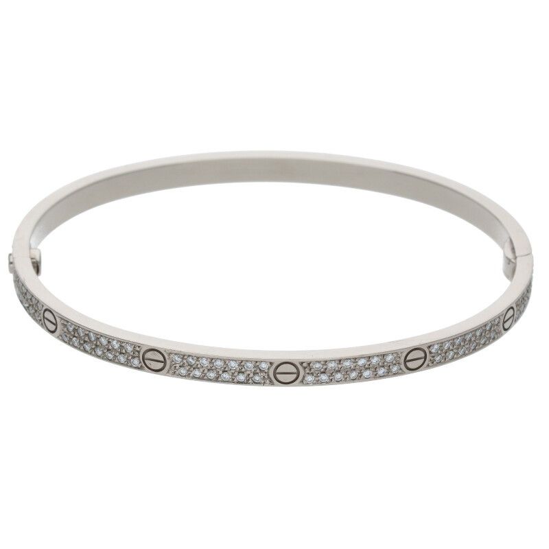 Cartier LOVE Bracelet SM Love Bracelet 18K White Gold After Diamond Love