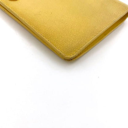 Chanel Bifold Long Wallet Ec21016 Yellow Coco Button