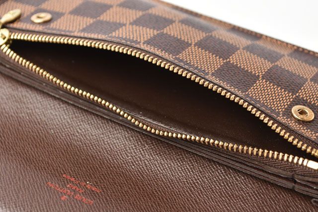 Louis Vuitton Wallet Chain Wallet Long Wallet Portefeuille Accordeion Damier