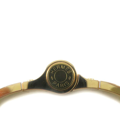Hermes Charnières Bangle GP Bracelet Accessory White Gold With Box And Storage